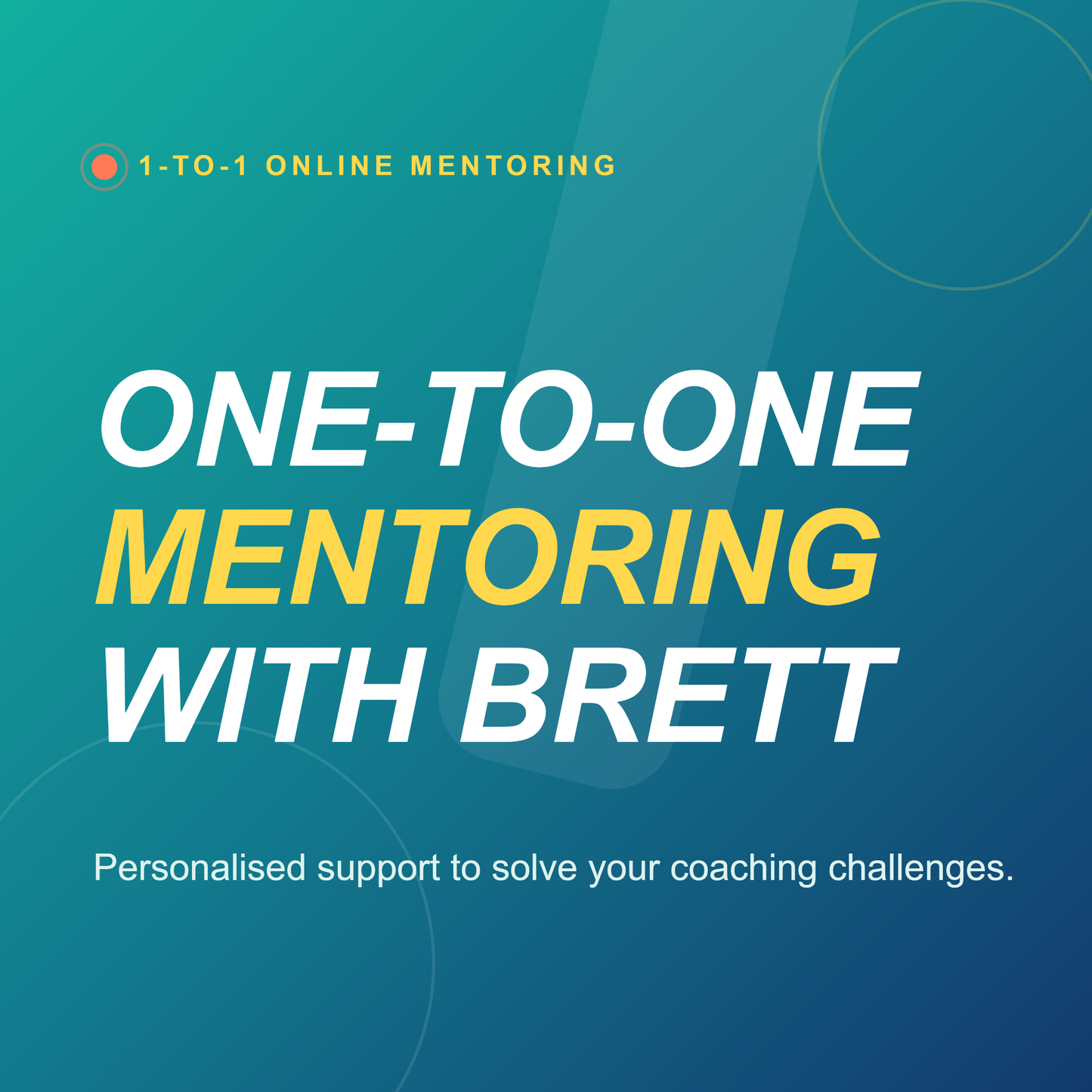 Book ONE TO ONE Online Mentoring