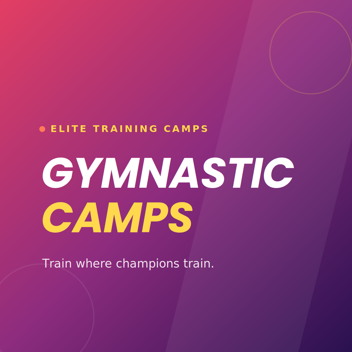 Park Wrekin Elite Summer Camp 2026 | Gymnasts Book Here